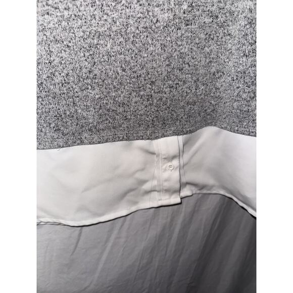 Simply Vera Vera Wang XL Gray Sweater Blouse Layered Hem Long Sleeve Top - Picture 5 of 5